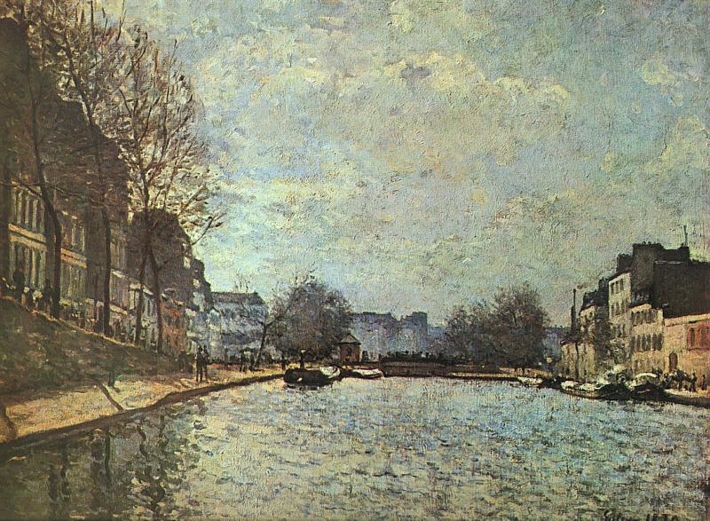 Alfred Sisley The St.Martin Canal China oil painting art